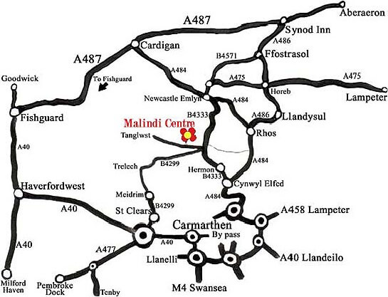 Map to Malindi Centre